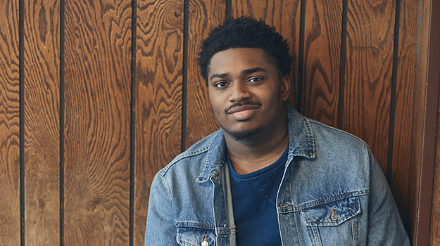 Man in denim jacket