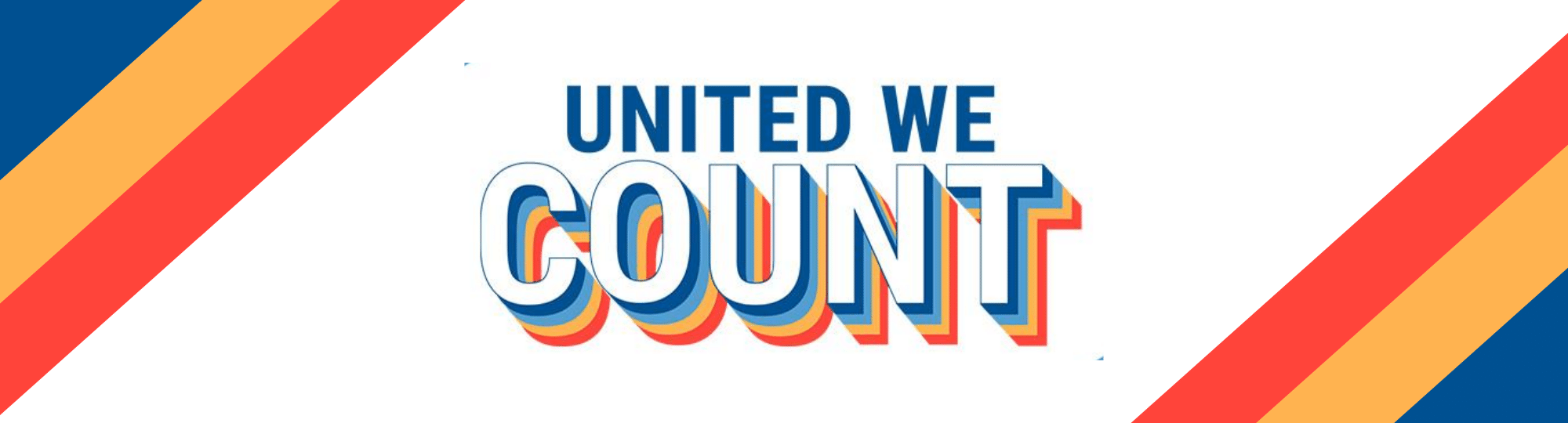 Banner with text: United We Count