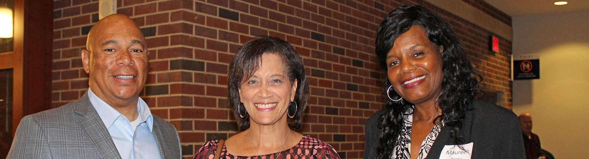 Three United Way donors at party