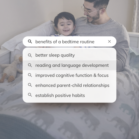 image of parent and child reading