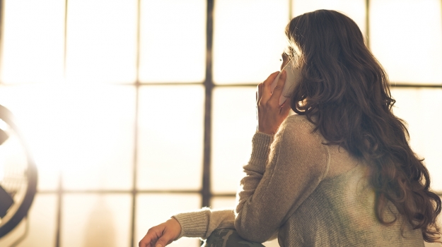 Woman on telephone