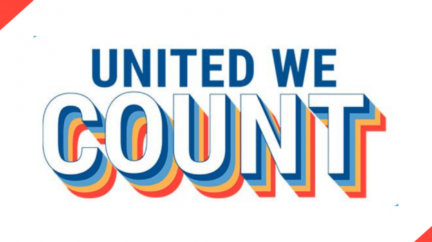 Banner with text: United We Count